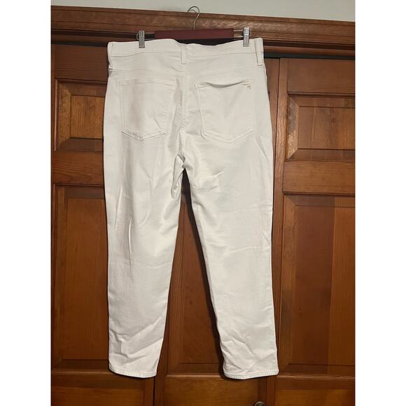 NWT Madewell Women's Straight Leg Stovepipe Denim Jeans Pure White Size 32 - Picture 4 of 12